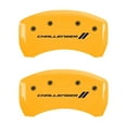 thumbnail image 4 of MGP 4 Caliper Covers Engraved Front & Rear With stripes/Challenger Yellow finish black ch Fits select: 2016-2019 DODGE CHARGER SXT, 2012-2019 DODGE CHALLENGER SXT, 4 of 6