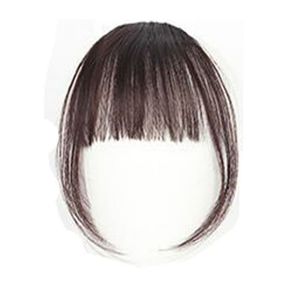 KIHOUT Bangs Hair 100% Human Hair Wispy Bangs, Hair Clip in Bangs, Fringe with Temples, Hairpieces for Women, Clip on Air Bangs, Hair Extension for Daily Wear