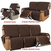 TOPCHANCES Recliner Cover, Waterproof Recliner Sofa Slipcover, Slip Proof Furniture Protector (Brown, 2-Seater Recliner Cover)