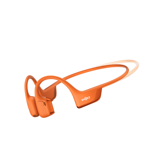 Restored Shokz OpenRun Pro 2 Mini- Open-Ear Bone Conduction Sport Headphones, Sweat-Resistant Workout Headphones, 30ft Bluetooth, Secure & Comfortable Fit, Deep Bass, Smart Mic, SHOKZ App, Orange