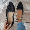 thumbnail image 6 of Ballet Flat Shoes for Women Lightweight Comfortable Breathable Mesh Lace Pointed Toe Shoes for Women 36, 6 of 7