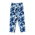 thumbnail image 4 of Goofa Evil Eye Printed Soft Pajama Pants for Women, Wide Leg Comfy Casual Lounge Yoga Pants-XX-Large, 4 of 9