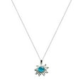 thumbnail image 2 of Fiudx Colgante de Ópalo Azul, Elegante Collar para Mujer, Joyería de Aleación de Moda, Accesorio Llamativo, Regalo para Fiesta, Banquete, Compromiso, Una Impactante Declaración de Moda Femenina., 2 of 6