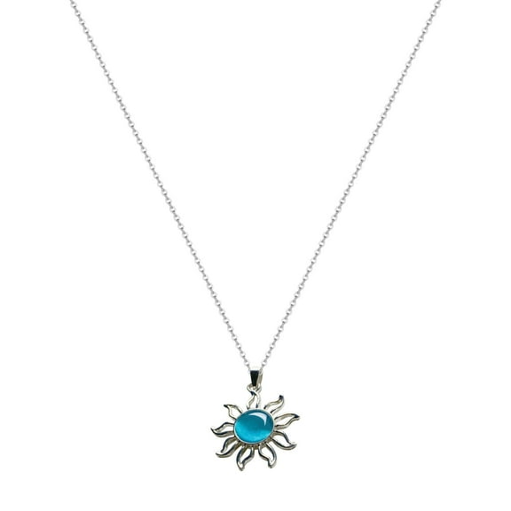 Ouneed Blue Opal Series Pendant Necklace Creative Exquisite Women'S Accessories Pendant