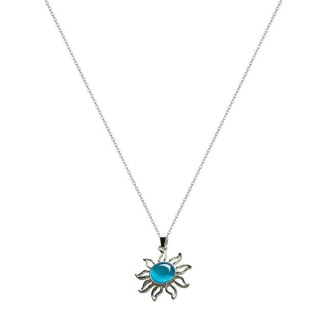 Blue Opal Series Pendant Necklace Creative Exquisite Women's Accessories Pendant