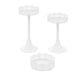 thumbnail image 4 of 3 piezas de soporte para cupcakes, bandeja de postre de metal multifunción, centro de mesa para galletas Blanco, 4 of 9