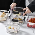 thumbnail image 2 of Caja de conservación de alimentos de plástico de 450/800/1100 ml, contenedor de alimentos sellado de gran capacidad, herramientas de almacenamiento para refrigerador y cocina, 2 of 5