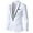 White, variant on EQWLJWE Mens Slim Fit Suit Jacket One Button Daily Blazer Business Solid Color Performance Coat Gift for Boyfriend Yellow XXXL