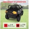 thumbnail image 3 of BeesClover 24V Electric Ride on Dump Truck for Kids, 2-Seater 4WD Remote Control Car with Electric Dump Bed & Shovel, LED Lights, Music Player, Max Speed 5Mph, 3 of 8