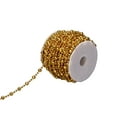 thumbnail image 2 of HongHeng 1 Roll Gold Christmas Tree Beads Artificial Pearls Beads Garland Chain Plastic Bead Roll for DIY Christmas Wedding Decoration, 2 of 7