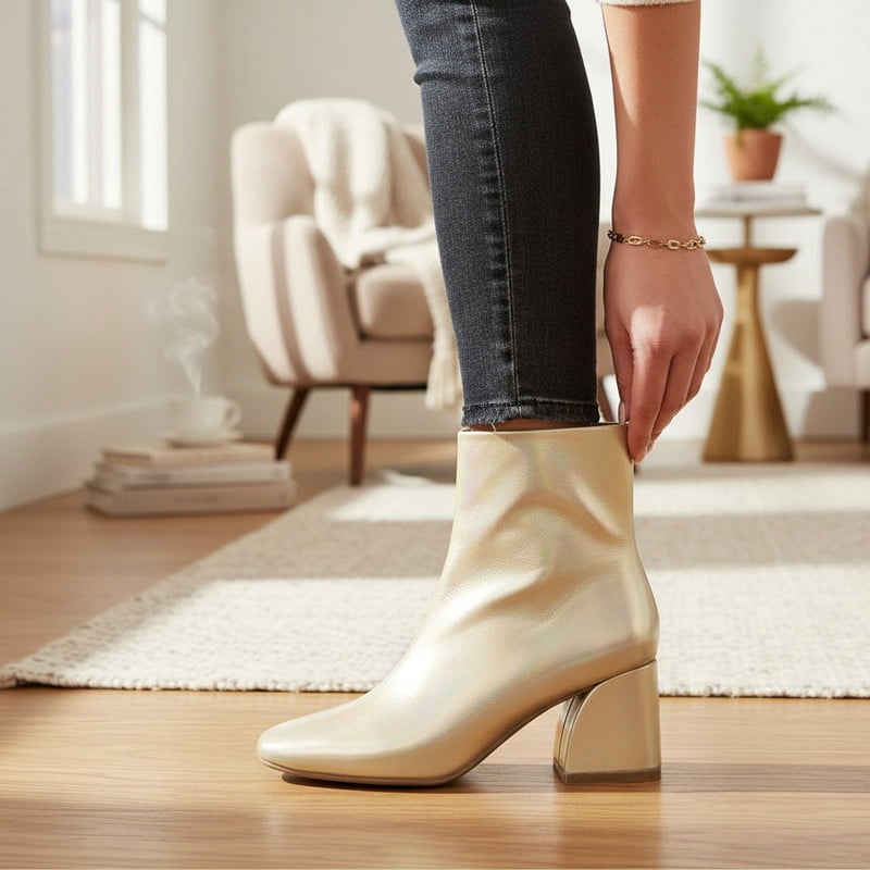 Women’s Chunky Heeled Dress Ankle Boots