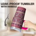 thumbnail image 5 of Bohemian Style 20oz Tumbler with Lid and Straws, Insulated Stainless Steel Travel Coffee Cup, Double Wall Vacuum Mug, Leakproof, 5 of 5
