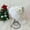 White, variant on Niusricy Christmas Hats for Adults Shiny Star Embroidery Santa Claus Hat Party Santa Cap with Plush Trim