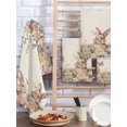 thumbnail image 2 of Easter Rabbits Kitchen Dish Towels for Drying Dishes Set of 4, Spring Flowers Butterfly Bunny Plants Beige Waffle Weave Microfiber Hand Tea Bathroom Towels Quick Dry & Absorbent Towel 15.7x23.6, 2 of 7