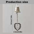 thumbnail image 3 of Clearance! Christmas Bells Christmas Decorations With Snowflakes Silver Bells Christmas Tree Decorations Christmas Galvanized Decor Ornament With Hanging Heart & Angel Decorative (Color:Love, 3 of 8