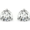 thumbnail image 3 of 14K White Gold Lab Grown Diamond 3/4Ctw Si1/Si2, Ghi, 3 Prg Screwbk Earrin Made In United States em1007s-075-wlg, 3 of 5