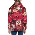 thumbnail image 4 of Kids Hazbin Hotel Hoodie 3d Printed Zip Up Hooded Sweatshirt With Pocket For Boys Girls, 4 of 7