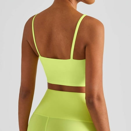 SNKSDGM Female Summer Tank Tops for Women Flowy White Tank Top Woman with Built in Bra Ribbed Women s Slim fit Yoga Top with Straps Sports Bra with Chest Pads for Running & Fitness L