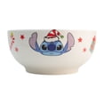 thumbnail image 2 of Set de 6 Platos Hondos o Bowls para Sopa, Elaborado de Porcelana con Diseño Stitch Navideño, Color Blanco, 13.5 cm, 2 of 8