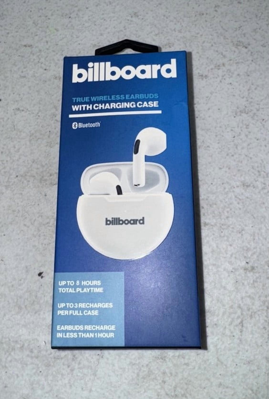 Billboard Bluetooth True Wireless Earbuds with Charging Case