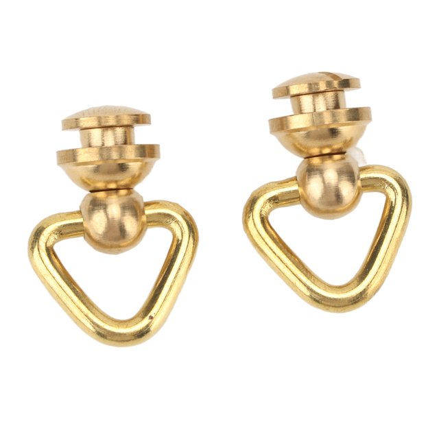 Remaches de anillo de tracción en forma de D remaches de anillo en D de latón para bolsas de bricolaje Crtynell Otros