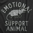 thumbnail image 2 of Womens Emotional Support Animal T Shirt Funny Mean Possum Joke Tee for Ladies Womens Graphic Tees, 2 of 9
