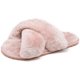 thumbnail image 2 of Pantuflas de piel para mujer, chanclas, punta abierta, acogedora casa, sandalias de espuma viscoelástica, toboganes, suaves, planas, cómodas, antideslizantes, Spa, interior y exterior, sin cordones Ormromra XMWJ100-15, 2 of 6