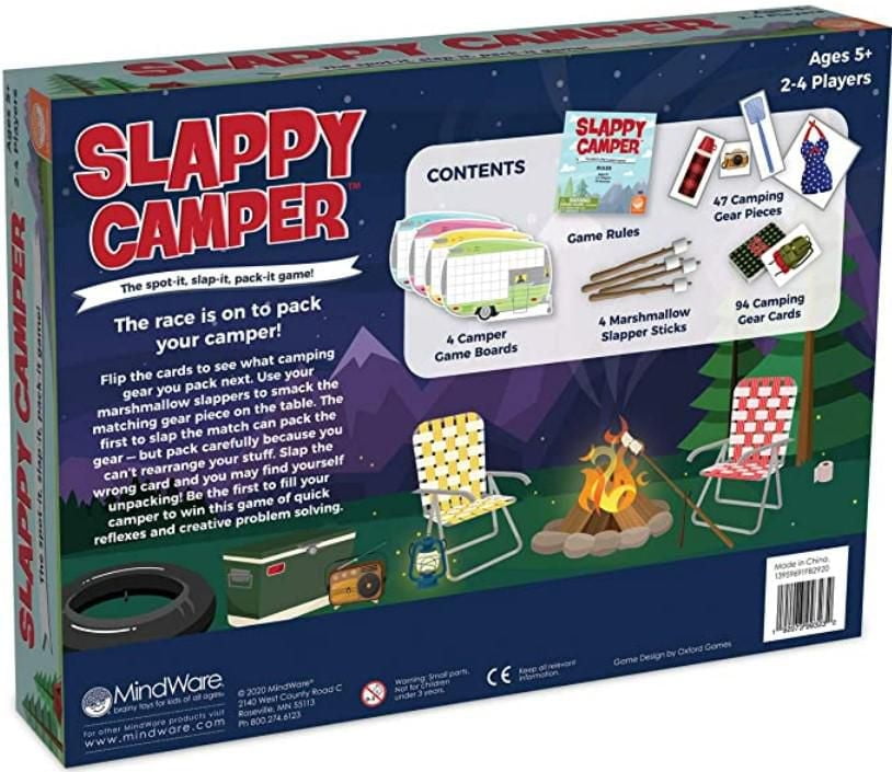 Slappy Camper Un jeu Think-Fast & Pack -Your-Camper