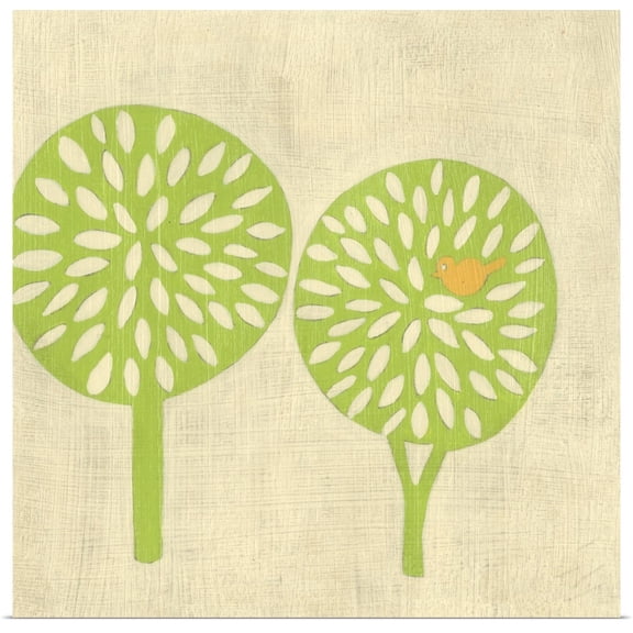 Great BIG Canvas | "Best Friends - Trees" Art Print - 16x16