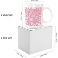 thumbnail image 3 of Valentines Mug Anniversary Decorative Romantic Love Words Heart Beautiful Pink And White Ceramic Insulated Unspillable Reusable Office Outdoor Gym Home Desk Hot Drinks Coffee Mug Gift 11 Ounce, 3 of 6