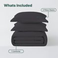 thumbnail image 2 of Beddora 3-Piece Ultra-Soft Comforter Set, All-Season, Wrinkle-Free, Lightweight Microfiber, Hypoallergenic – King – Forged Iron, 2 of 7
