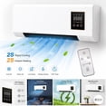 thumbnail image 2 of 12000 btu Window Air Conditioner Wall Mounted Air Conditioner Fan, 2-in-1 Heater Cooling Combo, Smart Room AC Unit with Remote & Timer, Quiet Portable Air Conditioner for Bedroom and Garage 450 sq, 2 of 11