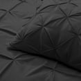 thumbnail image 4 of Nestl Pinch Pleated Comforter, Queen/Full Comforter Set, Black, 4 of 6