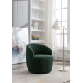 thumbnail image 4 of ARCTICSCORPION Sherpa Teddy Swivel Accent Chair with Ergonomic Back, Green, 4 of 9