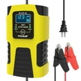 thumbnail image 1 of FOXSUR Universal 6V/12V Smart Battery Charger for Motorcycle, Car, and Kids' Toy Vehicles - Compact, Lightweight, and Safe with Multi-Protection Features - Yellow (US Plug), 1 of 7