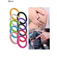thumbnail image 2 of Spencer Pack of 10 Silicone Wedding Rings for Women,Thin and Stackable Braided Rubber Bands,Skin Safe "Size #9", 2 of 8