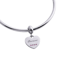 thumbnail image 2 of Charm para Pulsera LuckyLy, Dije de Corazón, Acero Inoxidable y Zirconia Cúbica, Modelo Forever plateado UNITALLA, 2 of 8