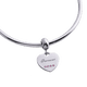 thumbnail image 2 of Charm para Pulsera LuckyLy, Dije de Corazón, Acero Inoxidable y Zirconia Cúbica, Modelo Forever plateado UNITALLA, 2 of 8