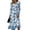 Sky Blue, variant on Fall Dresses for Women V Neck Vintage Long Sleeve Work Casual Dress Maxi Dress for Wedding Guest, Graduation, Party