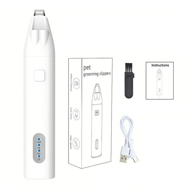 With Led Light Dog Hair Trimmer Rechargeable Waterproof Pet Foot Hair Trimmer Pet Care ,Clean and Fast