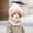Khaki, variant on BXJX Girls Plush Hats, Warm Hood Scarf Casual Windproof Winter Hat for Kids Khaki Size 3-6 T