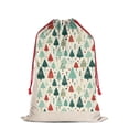 thumbnail image 2 of Christmas Bags Drawstring,Beige Christmas Tree Pattern Large Xmas Christmas Gift Bags,Reusable for Xmas and New Year Party Favors and Supplies,27.6" X 19.7", 2 of 5