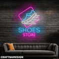 thumbnail image 2 of Craftnamesign Shoes Store Neon Light, Open Sign LED For Shoes Shop Wall Decor, 2 of 5