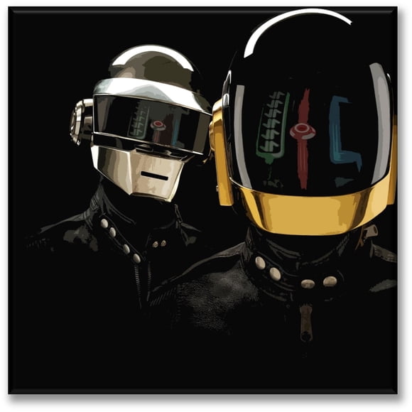 Cuadro Canva Listo Para Colgar Tipo Galería Daft Punk 100X100 cm