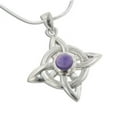 thumbnail image 2 of Witches Knot with Genuine Amethyst Sterling Silver Pendant, 2 of 3