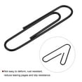 thumbnail image 4 of Unique Bargains Paper Clips 2 Inch Vinyl Coated with Box for Office Home Black Count 100, 4 of 6