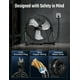 thumbnail image 5 of Ventilador de suelo Simple Deluxe, 30 cm, 3 velocidades, alta velocidad, negro, 5 of 7