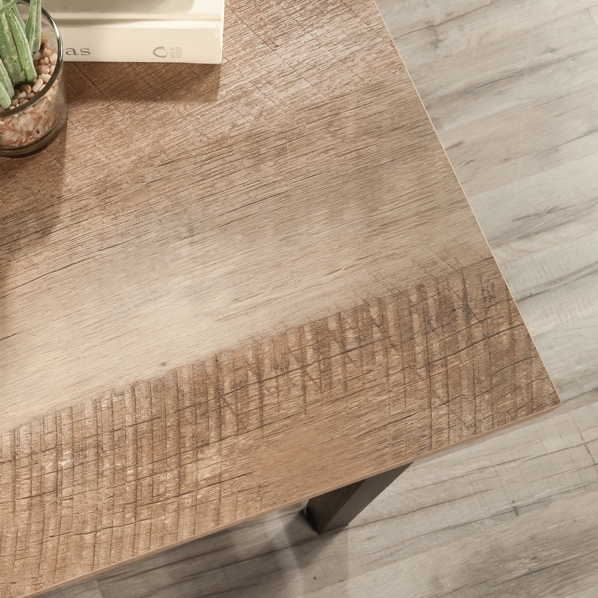 Sauder Cottage Road L-Shape Desk, Raven Oak Finish