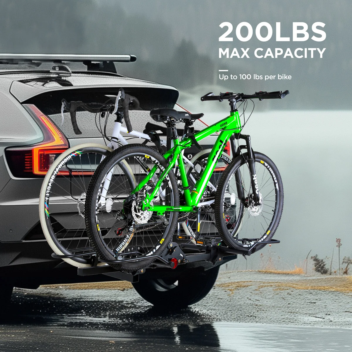 Young Electric 2-Bike Hitch Rack with Lock photo 8