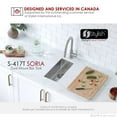 thumbnail image 6 of Stylish Dual-Mount 9" Single Bowl Stainless Steel Kitchen Sink with Strainer S-417T, 6 of 13